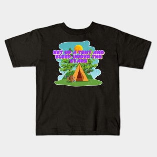 Camping  Wilderness Shirt Design Kids T-Shirt